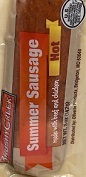 HOT SUMMER SAUSAGE 5 OZ 